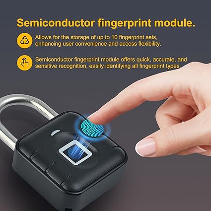 Fingerprint Lock-NexusLab-Combination Lock-NexusLab Ultra-Fast Smart Fingerprint Padlock: Waterproof IP67 & Anti-Rust- Ideal for Gym 3 Fingerprint Lock-NexusLab-Combination Lock-NexusLab Ultra-Fast Smart Fingerprint Padlock: Waterproof IP67 & Anti-Rust- Ideal for Gym - Image 3